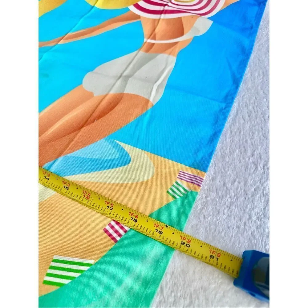 Tissus Toselli Cote d’Azur French Riviera Tea Towel Cotton Made in France Beach